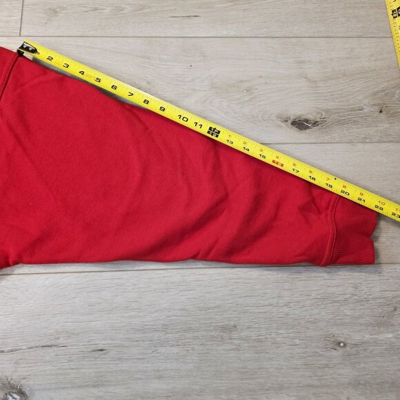 Ohio State Buckeyes Embroider Oversize Red Sweatshirt Crable Sports Sz XL READ - Picture 5 of 6